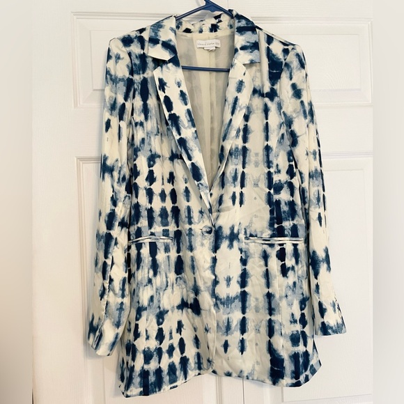 House of Harlow 1960 Jackets & Blazers - House of Harlow 1960 Tie Dye Satin Oversized Blazer